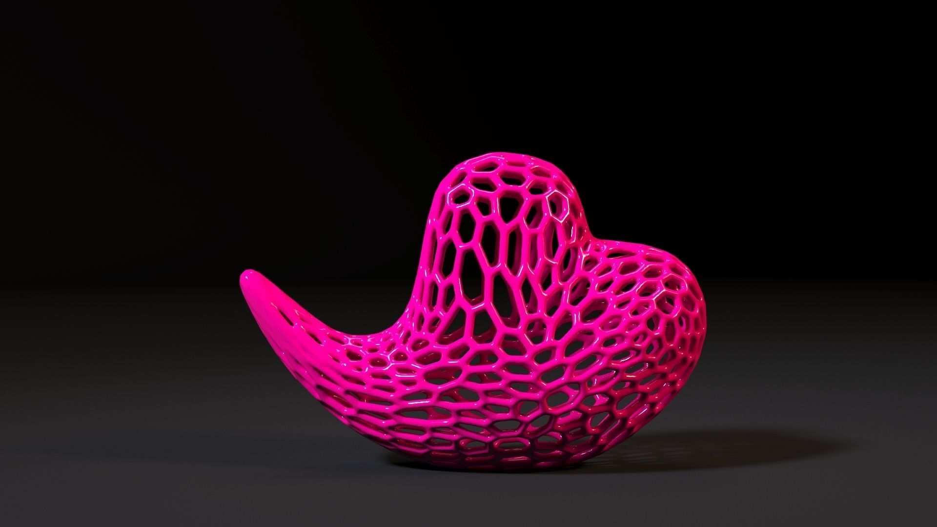 Heart sculpture 3D print model_7