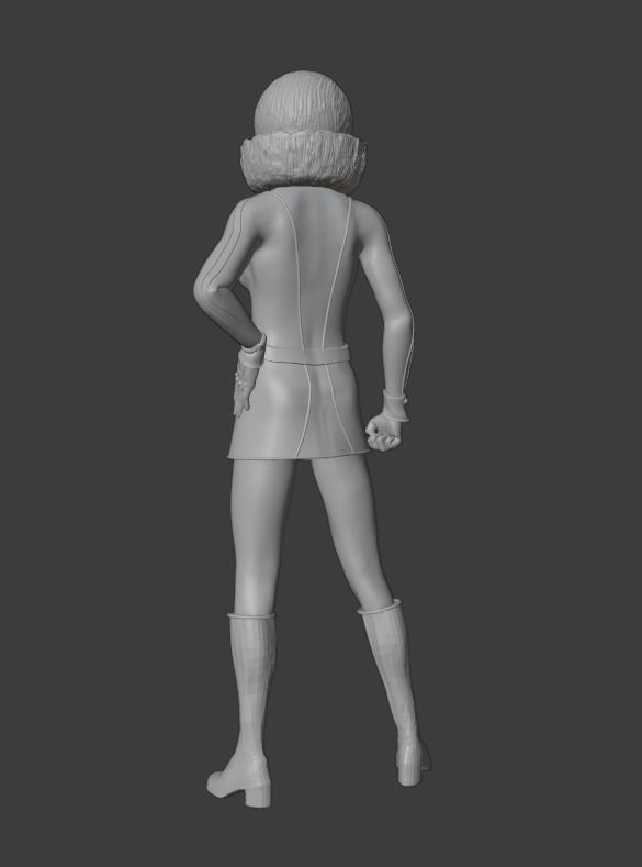 Miwa pilot of Big Shooter Jeeg Steel robot 3D print model_2