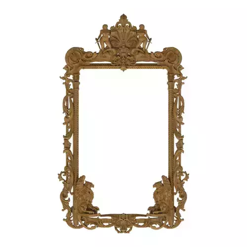 Carved picture frame STL
