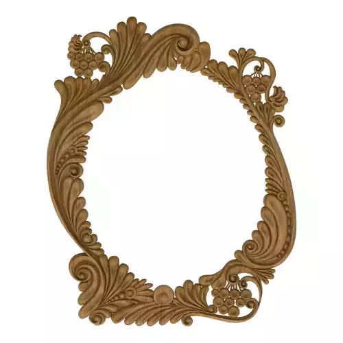 Carved picture frame STL