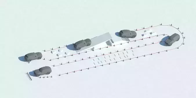 Car test drive route