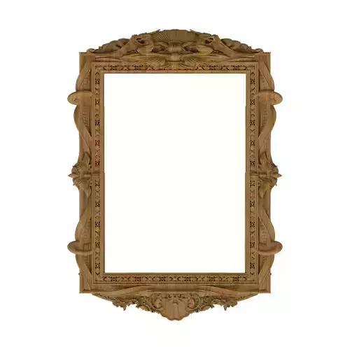 Carved picture frame STL