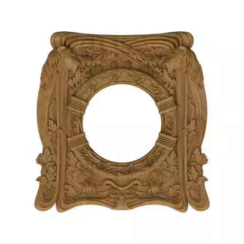 Carved picture frame STL