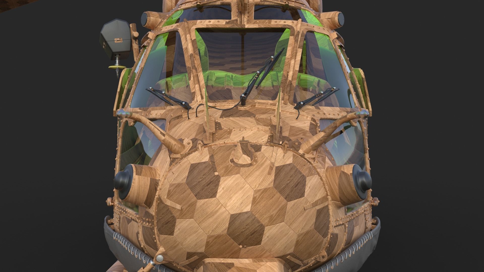 Eurocopter EC 725 Toy Wood 3D model_25