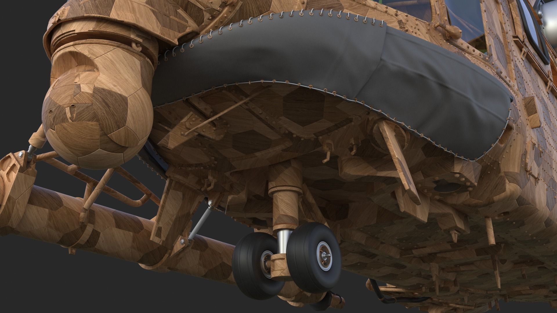 Eurocopter EC 725 Toy Wood 3D model_17