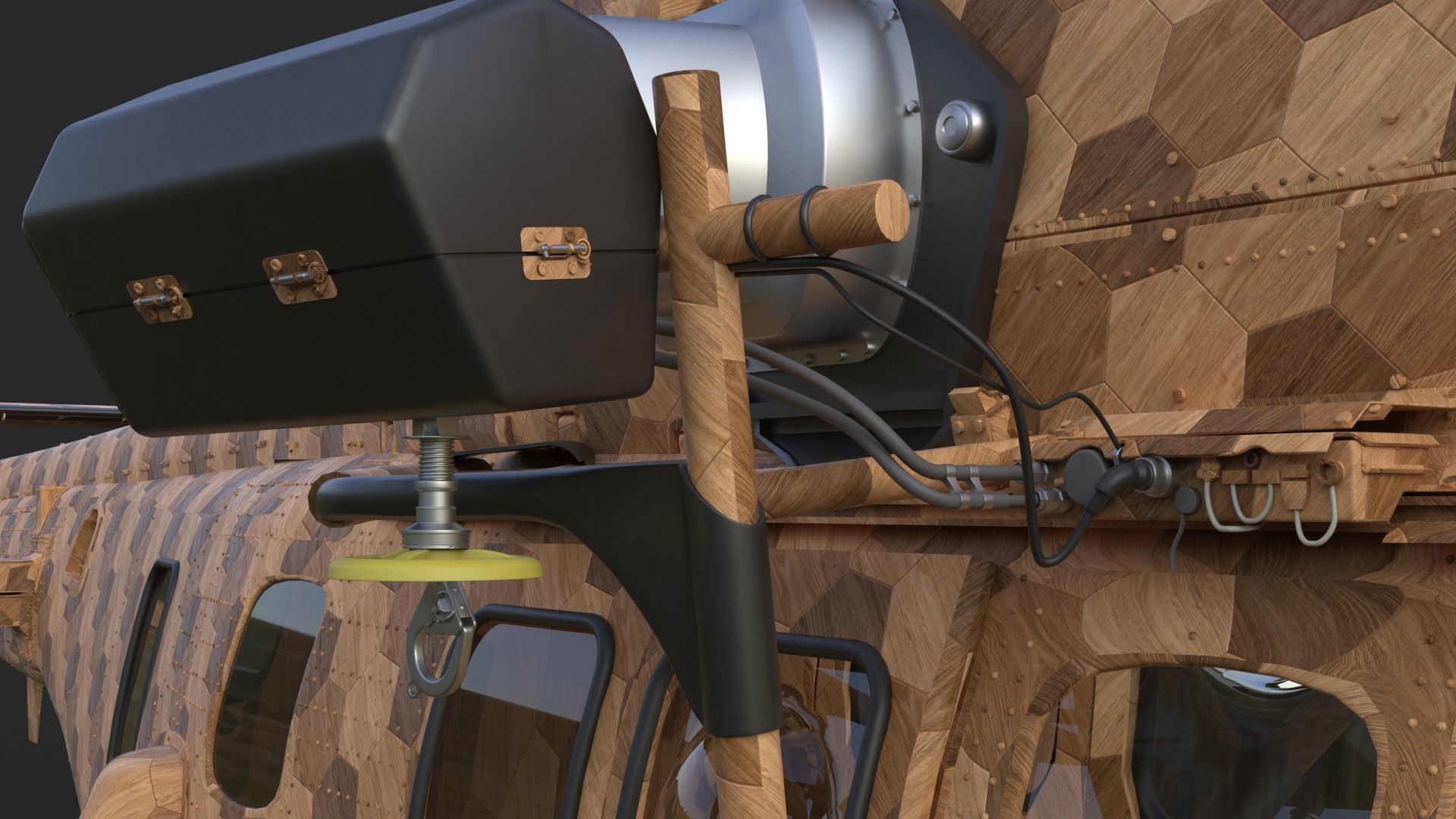 Eurocopter EC 725 Toy Wood 3D model_23