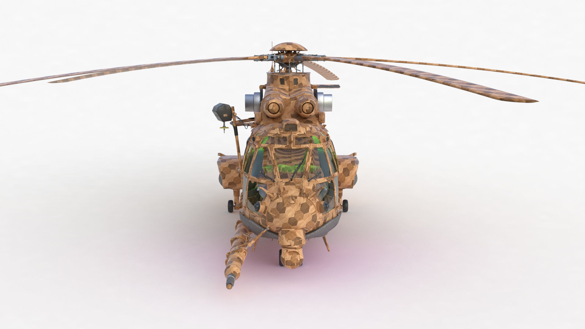 Eurocopter EC 725 Toy Wood 3D model_72