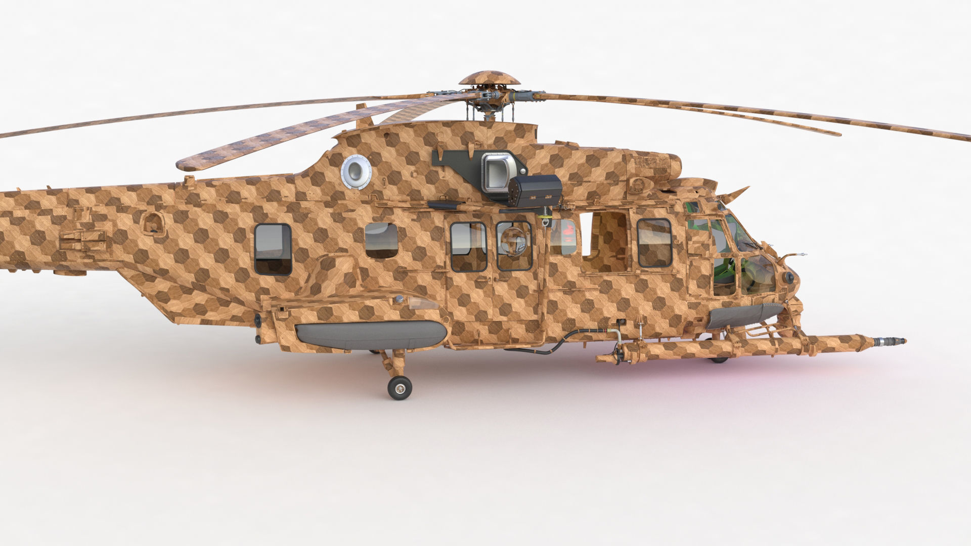 Eurocopter EC 725 Toy Wood 3D model_47