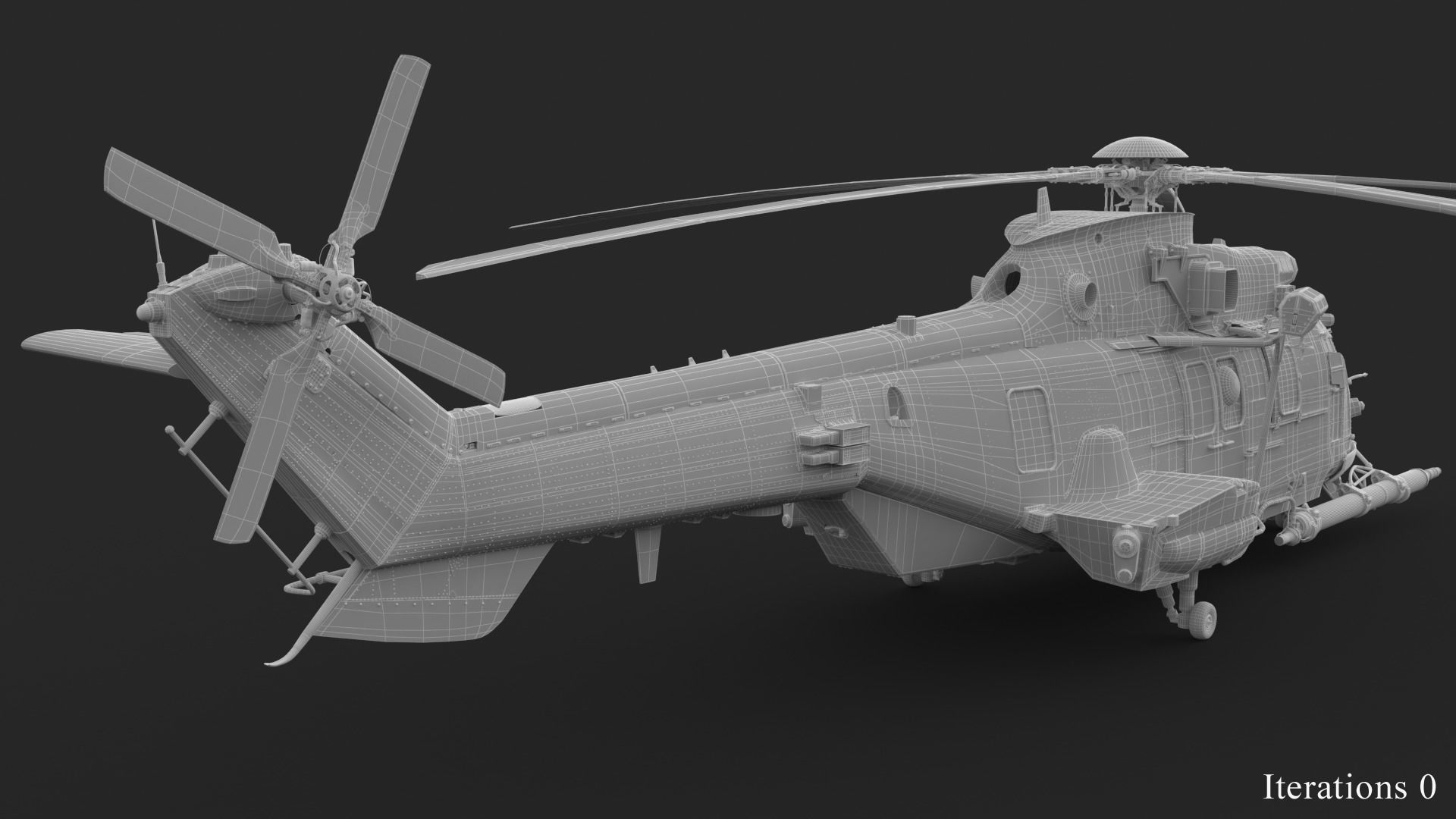 Eurocopter EC 725 Toy Wood 3D model_35
