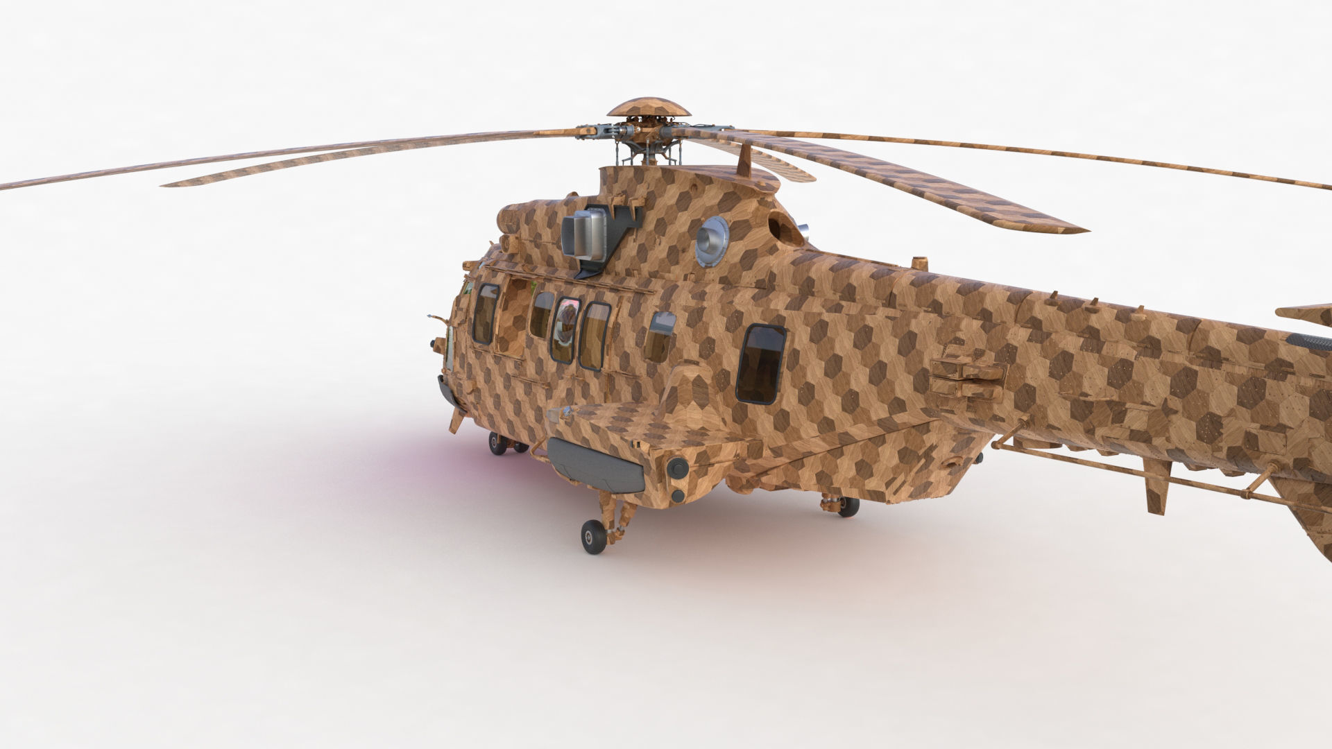 Eurocopter EC 725 Toy Wood 3D model_57
