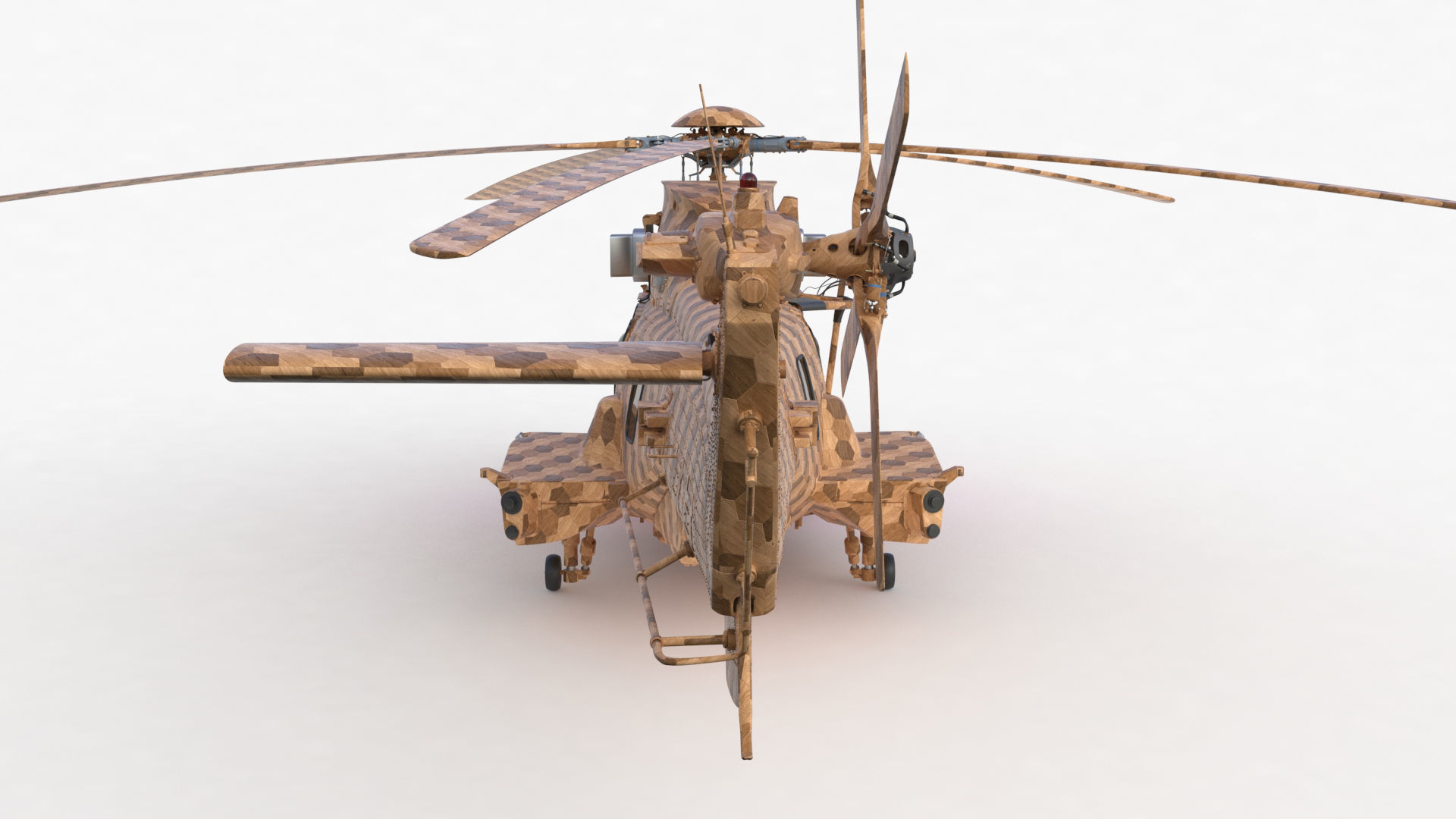 Eurocopter EC 725 Toy Wood 3D model_49