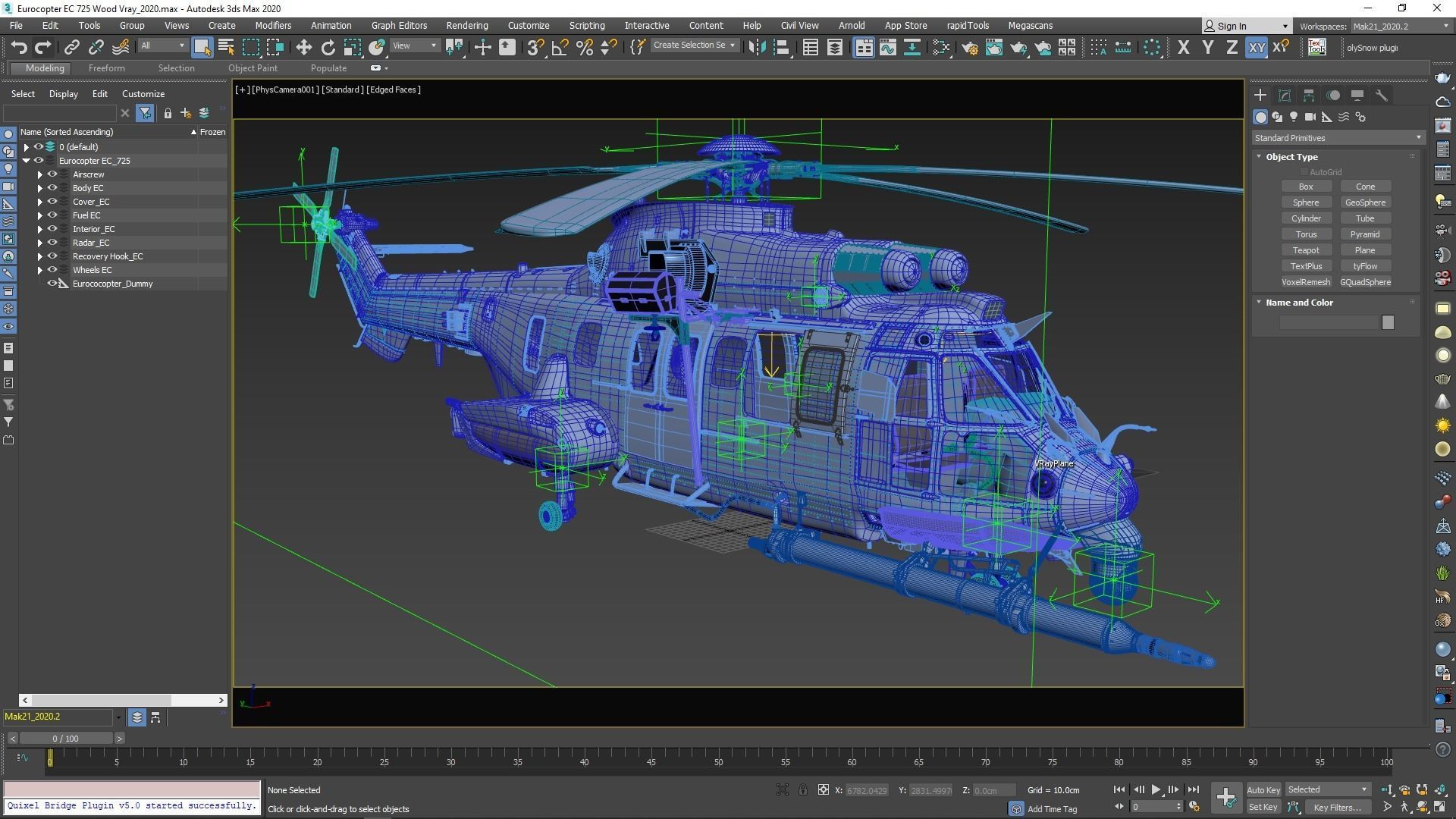 Eurocopter EC 725 Toy Wood 3D model_38