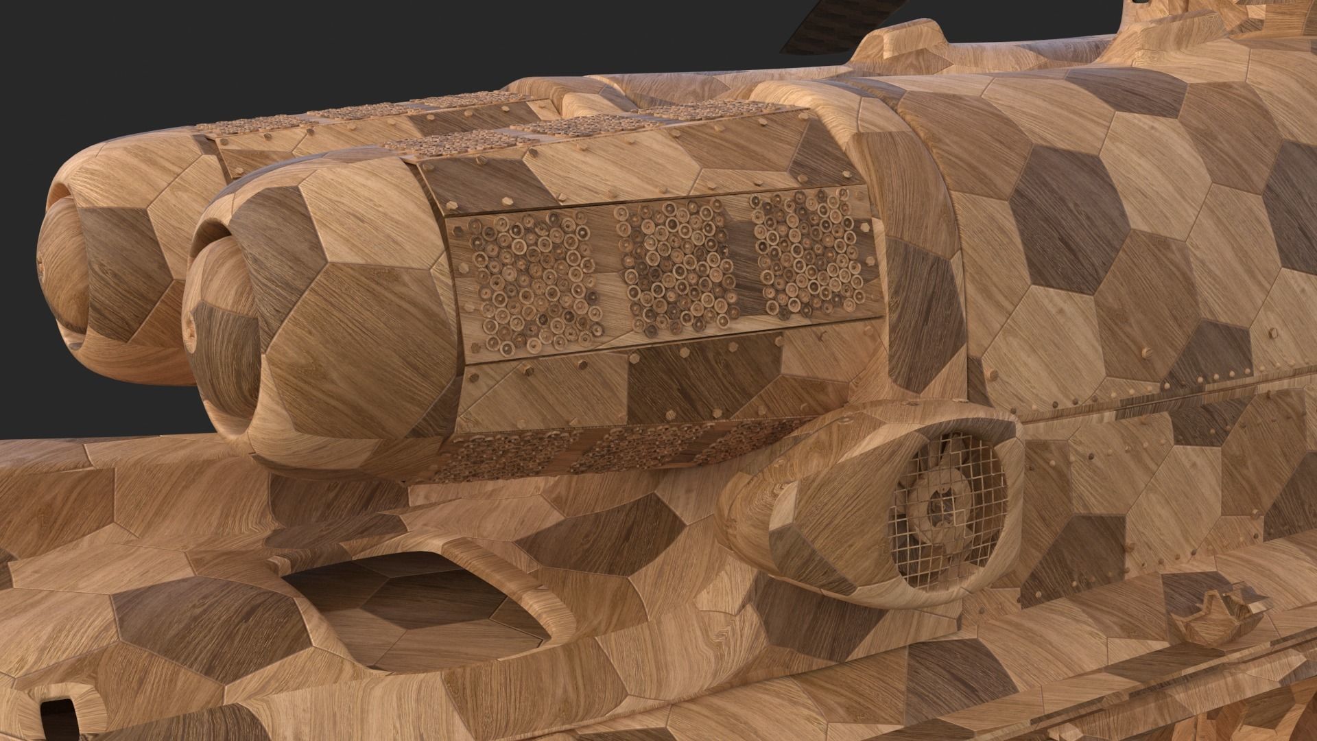 Eurocopter EC 725 Toy Wood 3D model_21