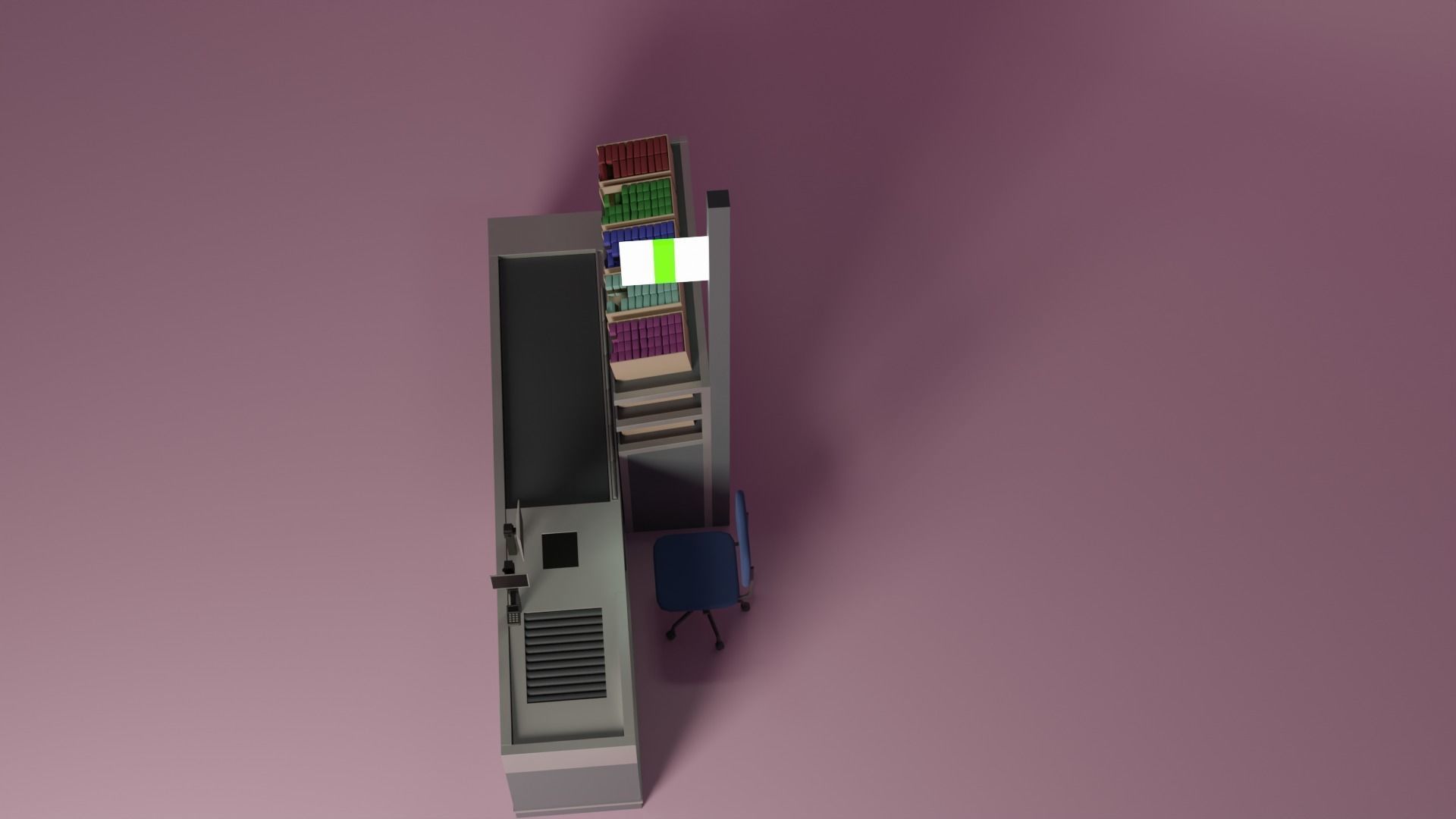 Supermarket Checkout Low-poly 3D model_32