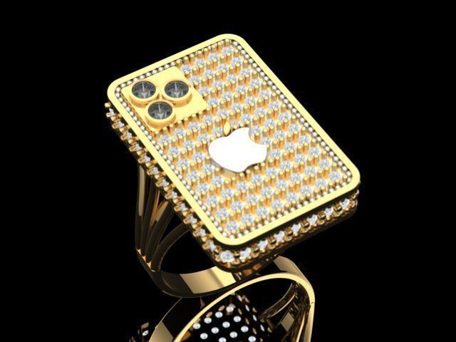 iphone Ring 3D print model_2