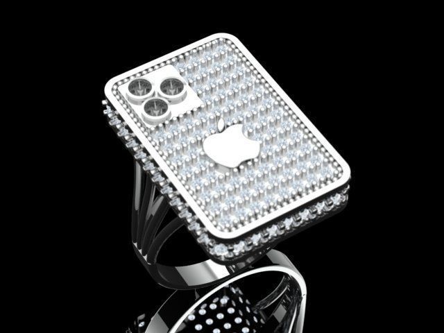 iphone Ring 3D print model_1