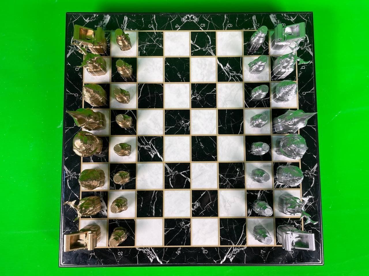 Christmas Chess Set STL 6 Different New Year Character 3D print model_10