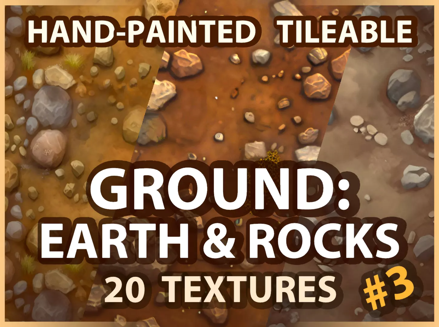 Ground - Earth and Rocks - 20 TEXTURES - Hand-painted -PACK 3--- Texture_0