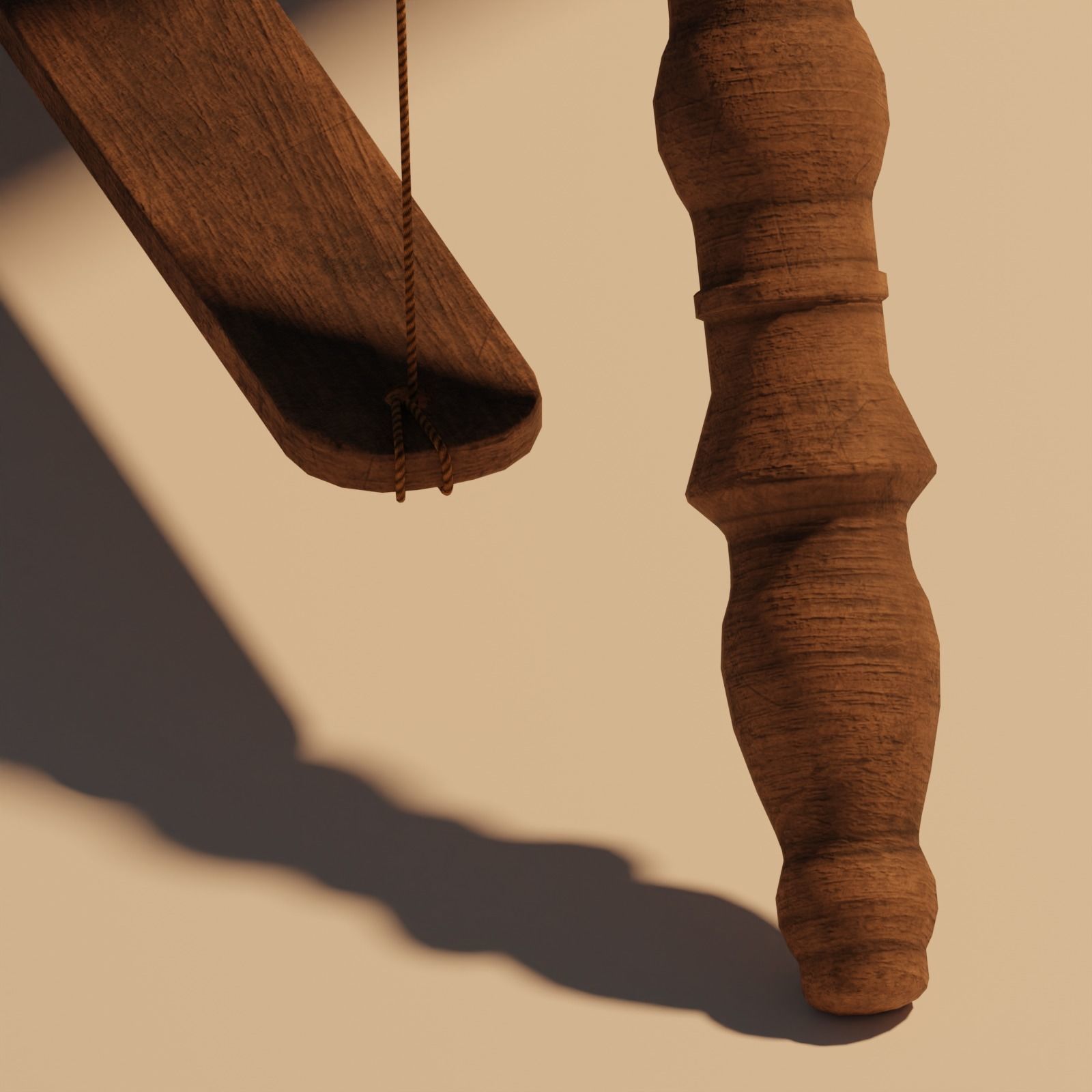 Spinning Wheel Animated 3D model_8