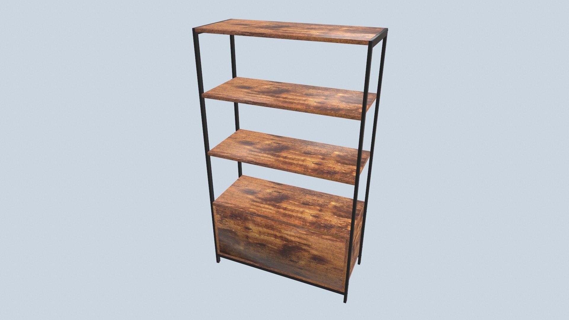 Book Shelf Storage 3D model_7