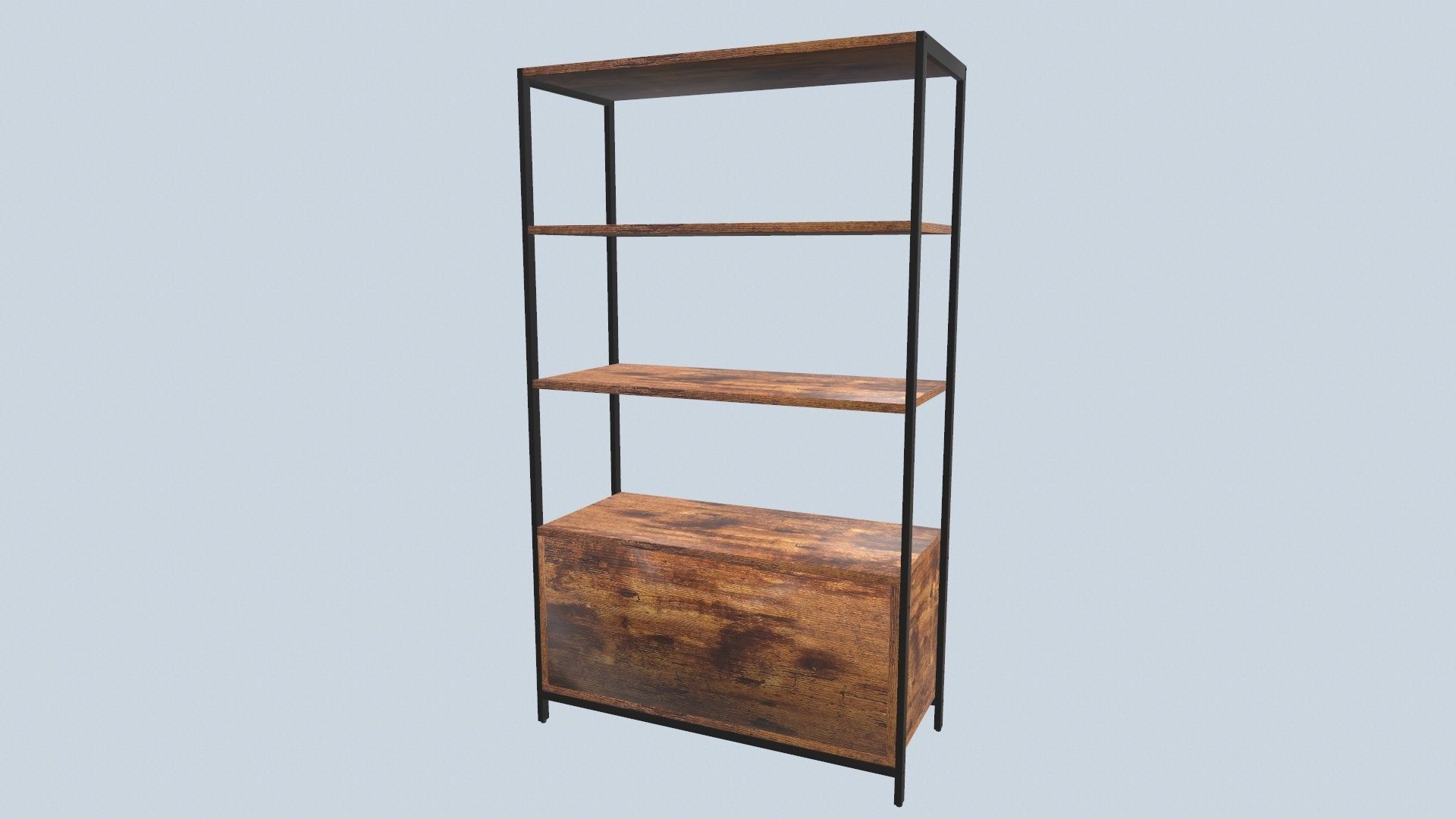Book Shelf Storage 3D model_6