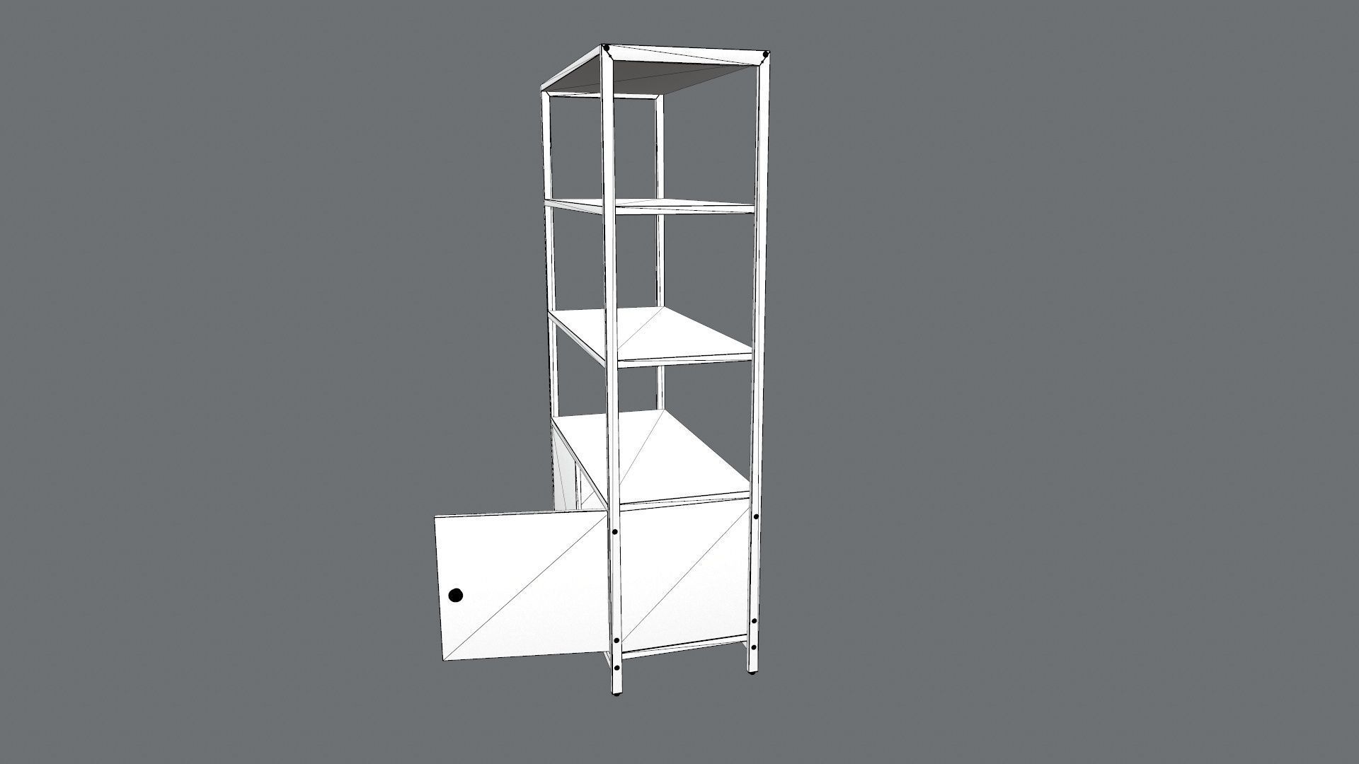 Book Shelf Storage 3D model_18