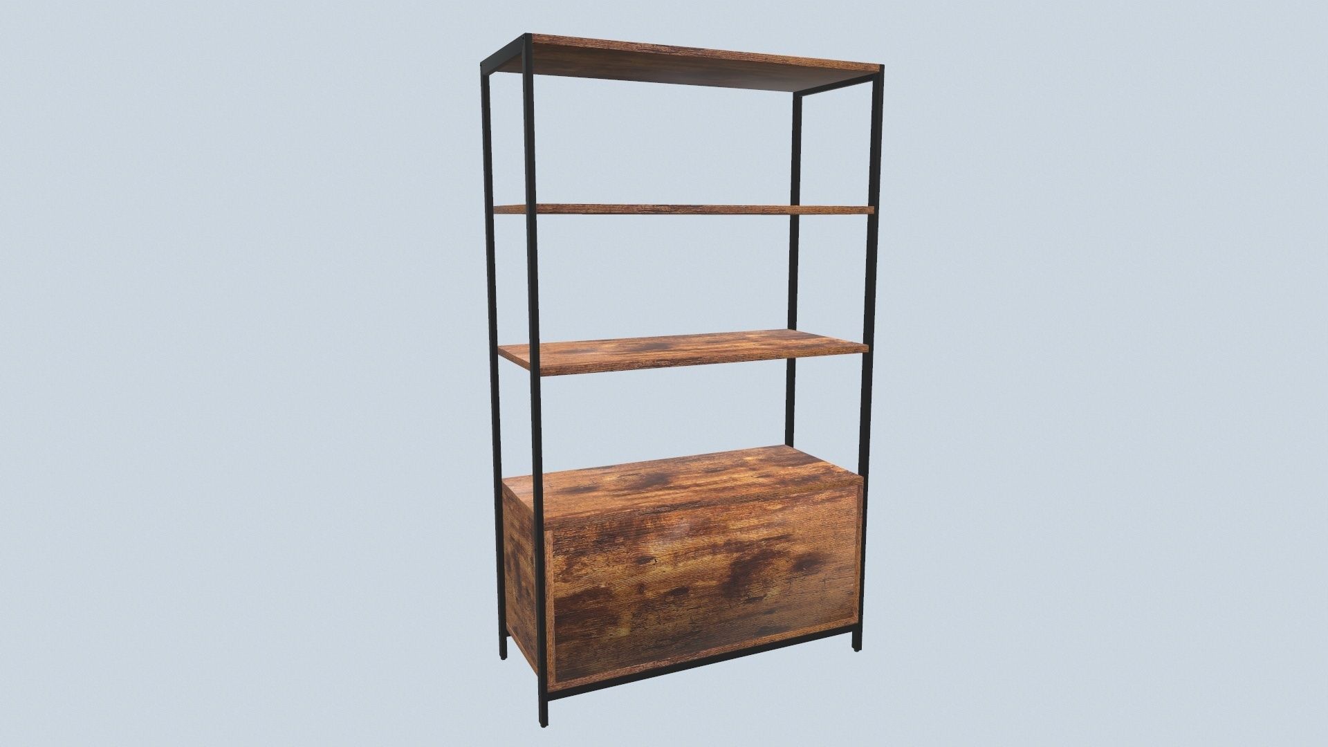 Book Shelf Storage 3D model_5