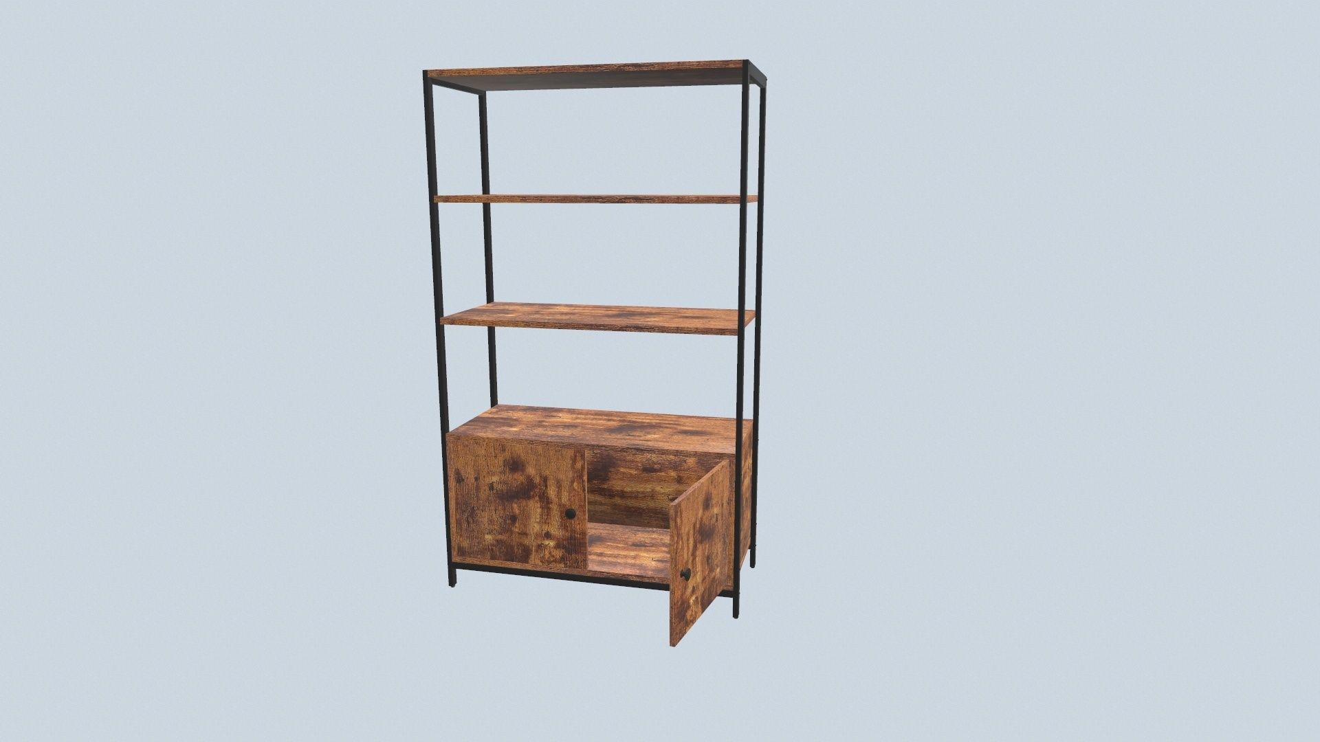 Book Shelf Storage 3D model_14