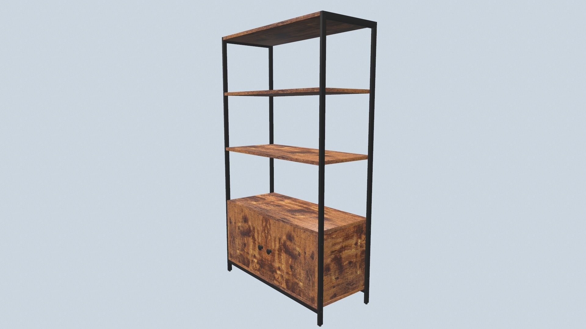 Book Shelf Storage 3D model_3