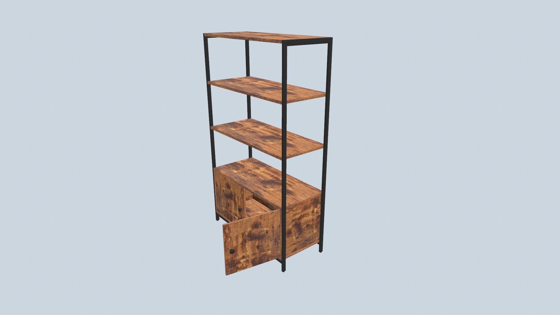 Book Shelf Storage 3D model_16