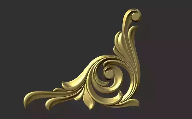 Pattern in the corner 3D model  3D model