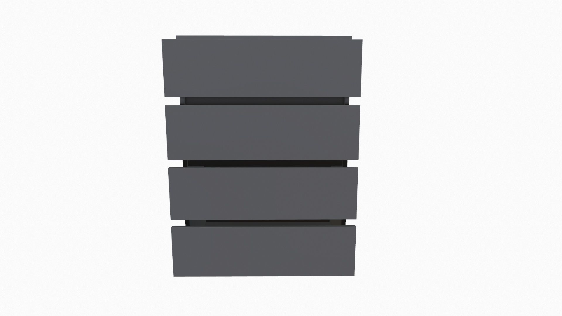 Chest of 4 Drawer 3D model_2