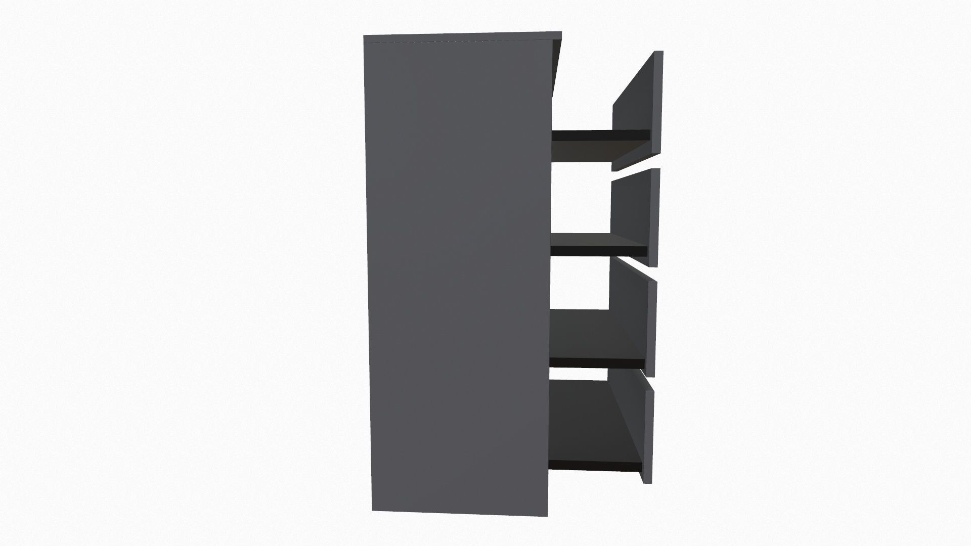 Chest of 4 Drawer 3D model_4