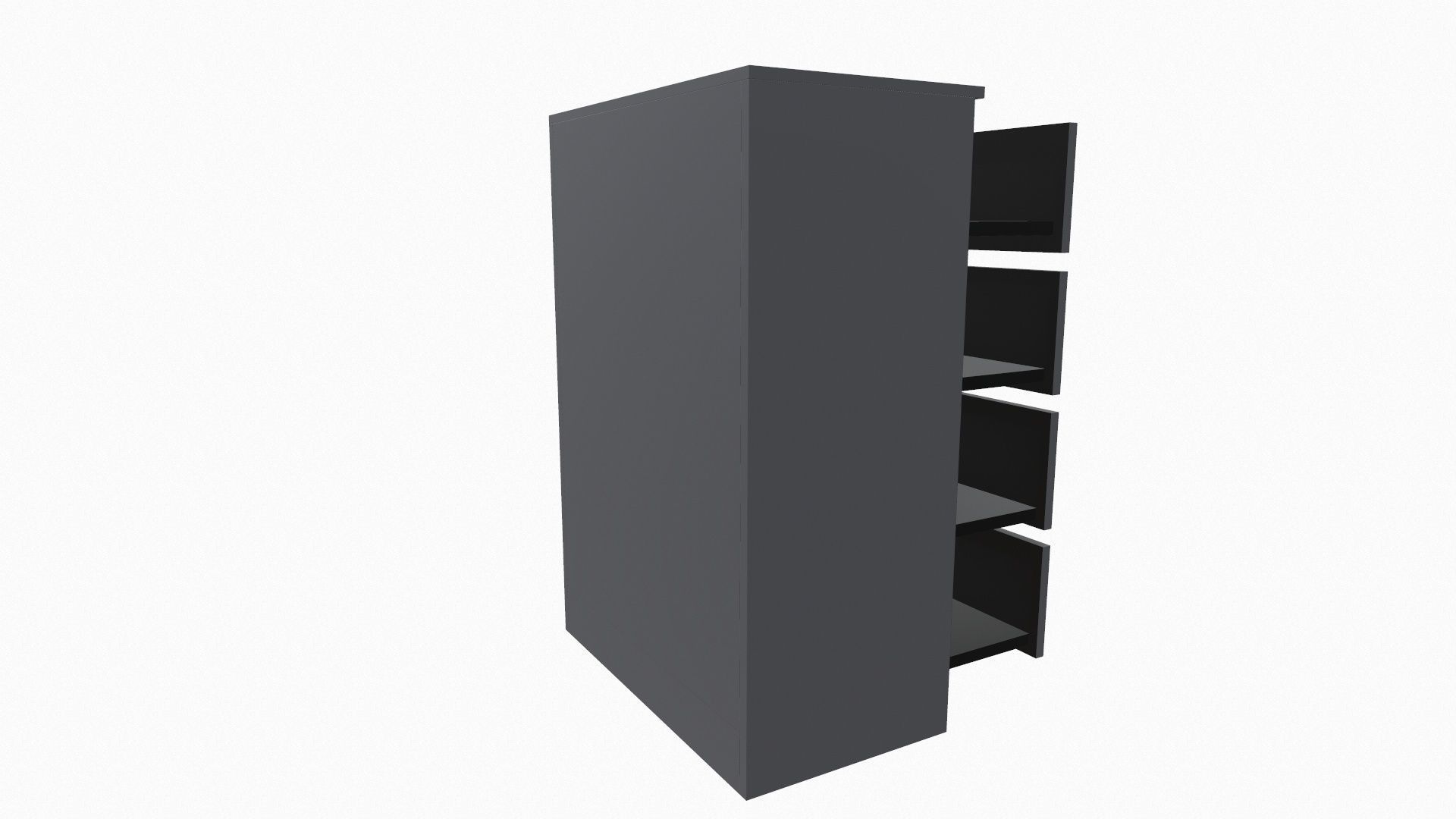 Chest of 4 Drawer 3D model_5