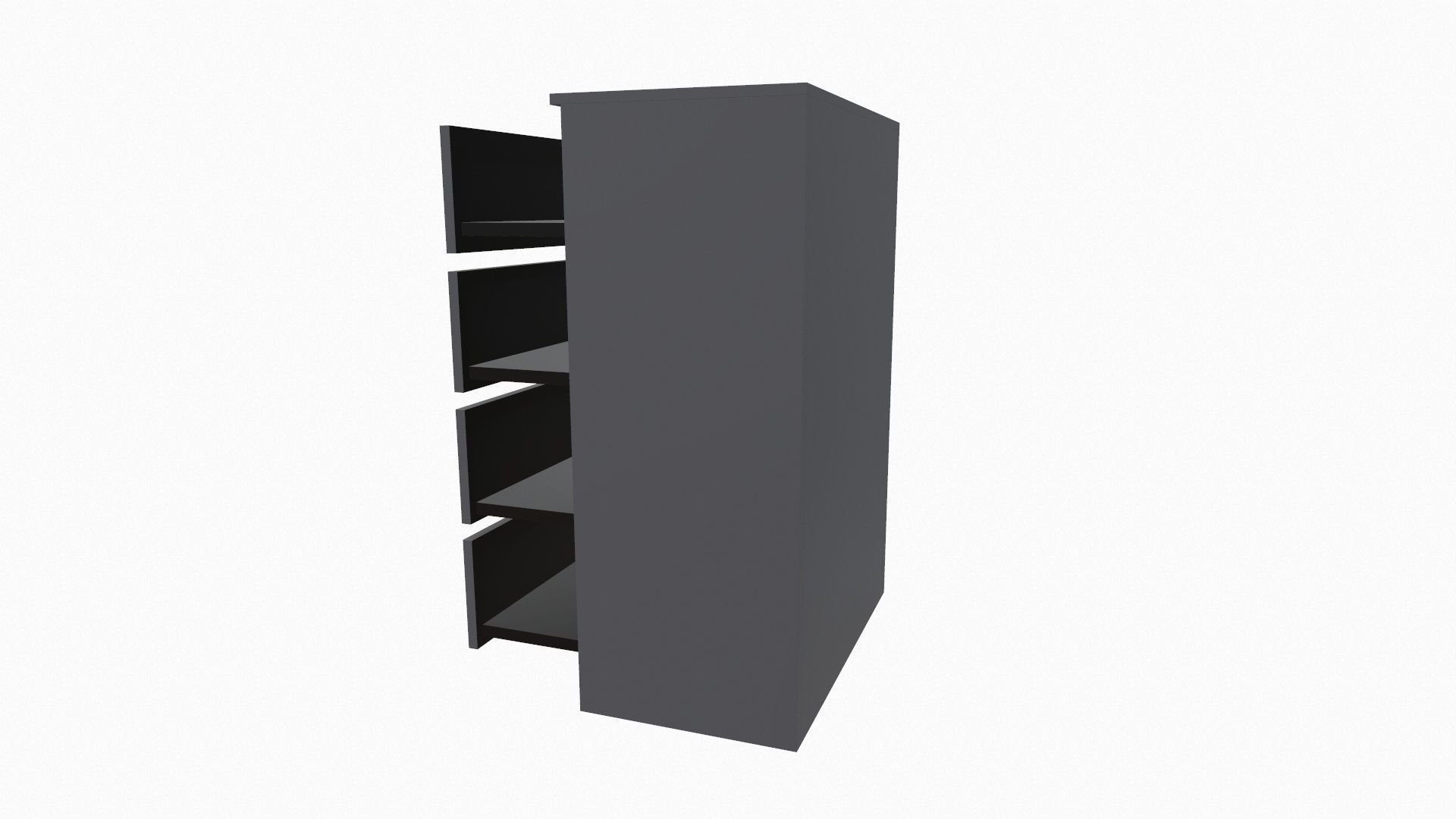 Chest of 4 Drawer 3D model_6