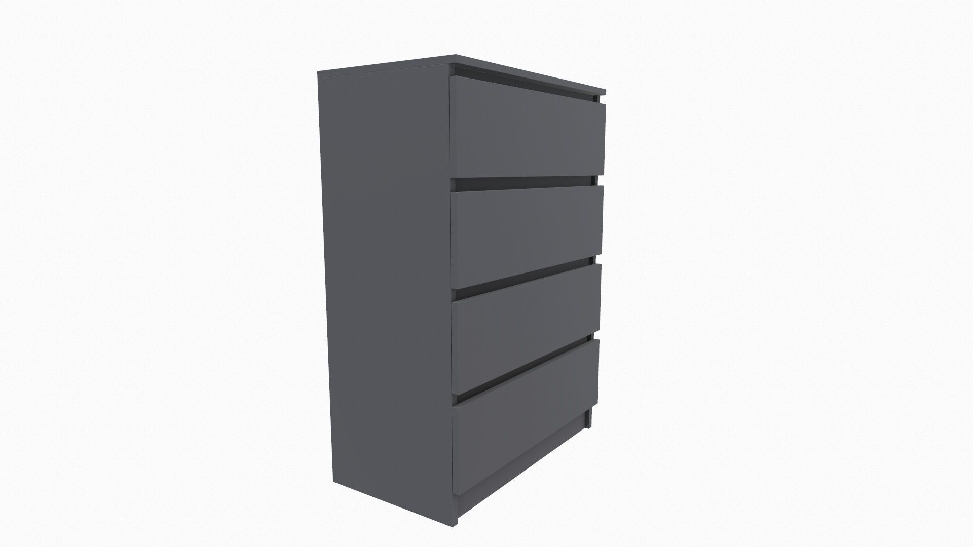 Chest of 4 Drawer 3D model_8