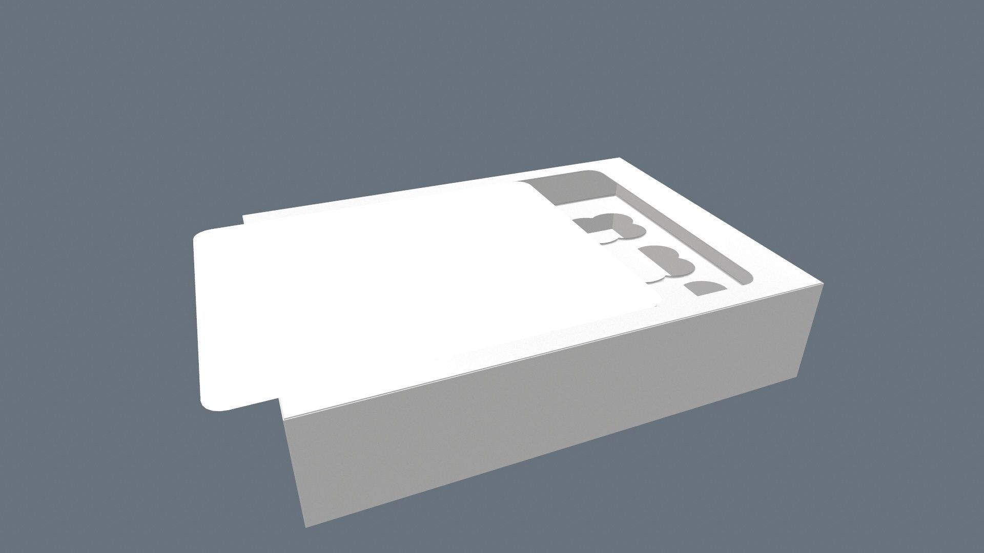 Cup Cake Box 3D model_8