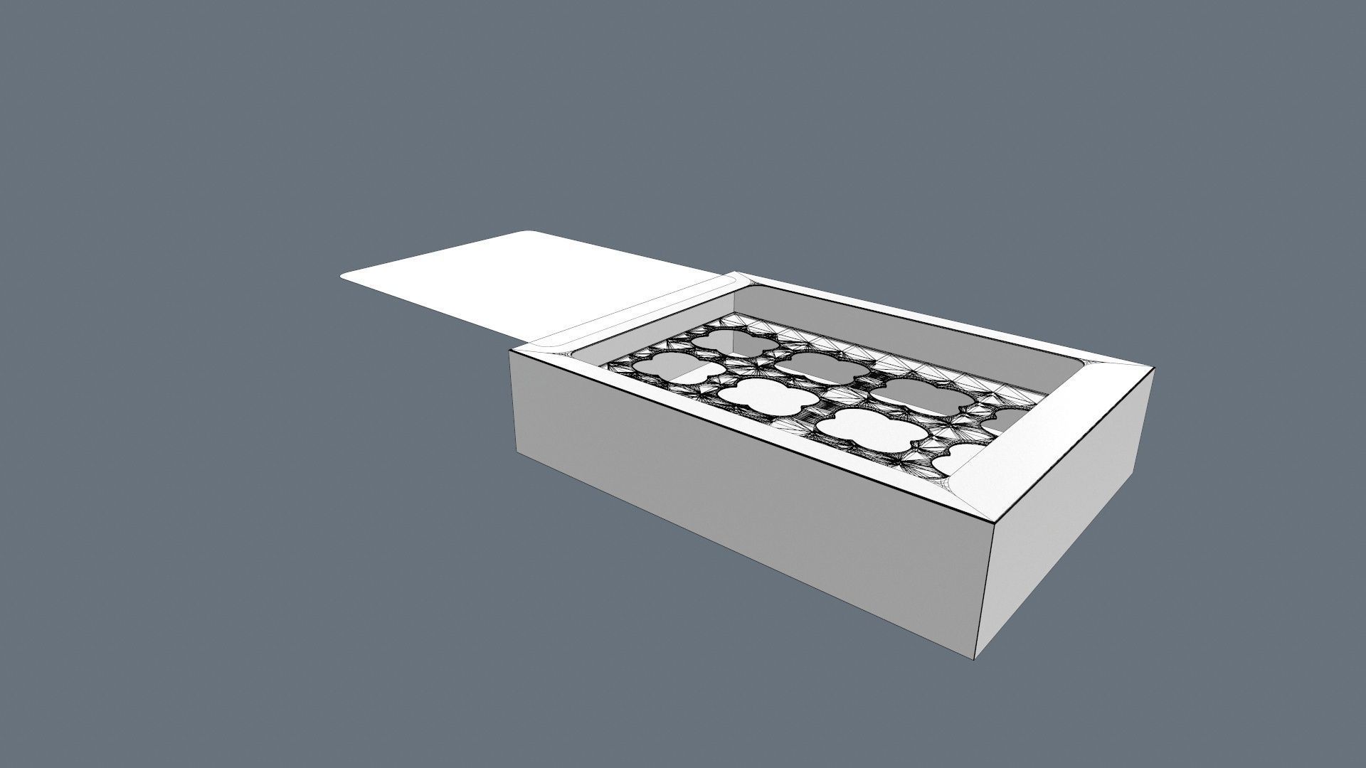 Cup Cake Box 3D model_15