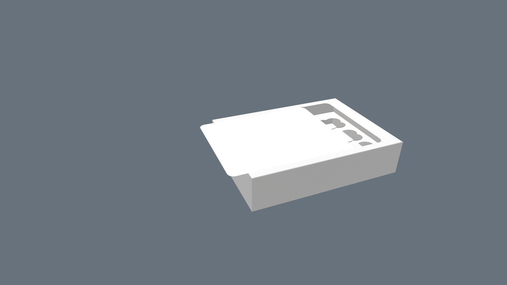 Cup Cake Box 3D model_7