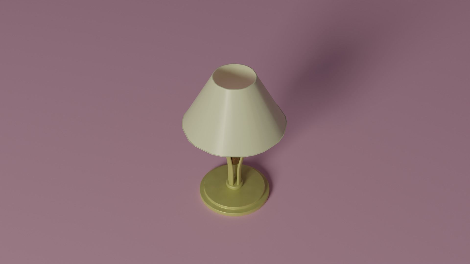 Fancy lamp Low-poly 3D model_10