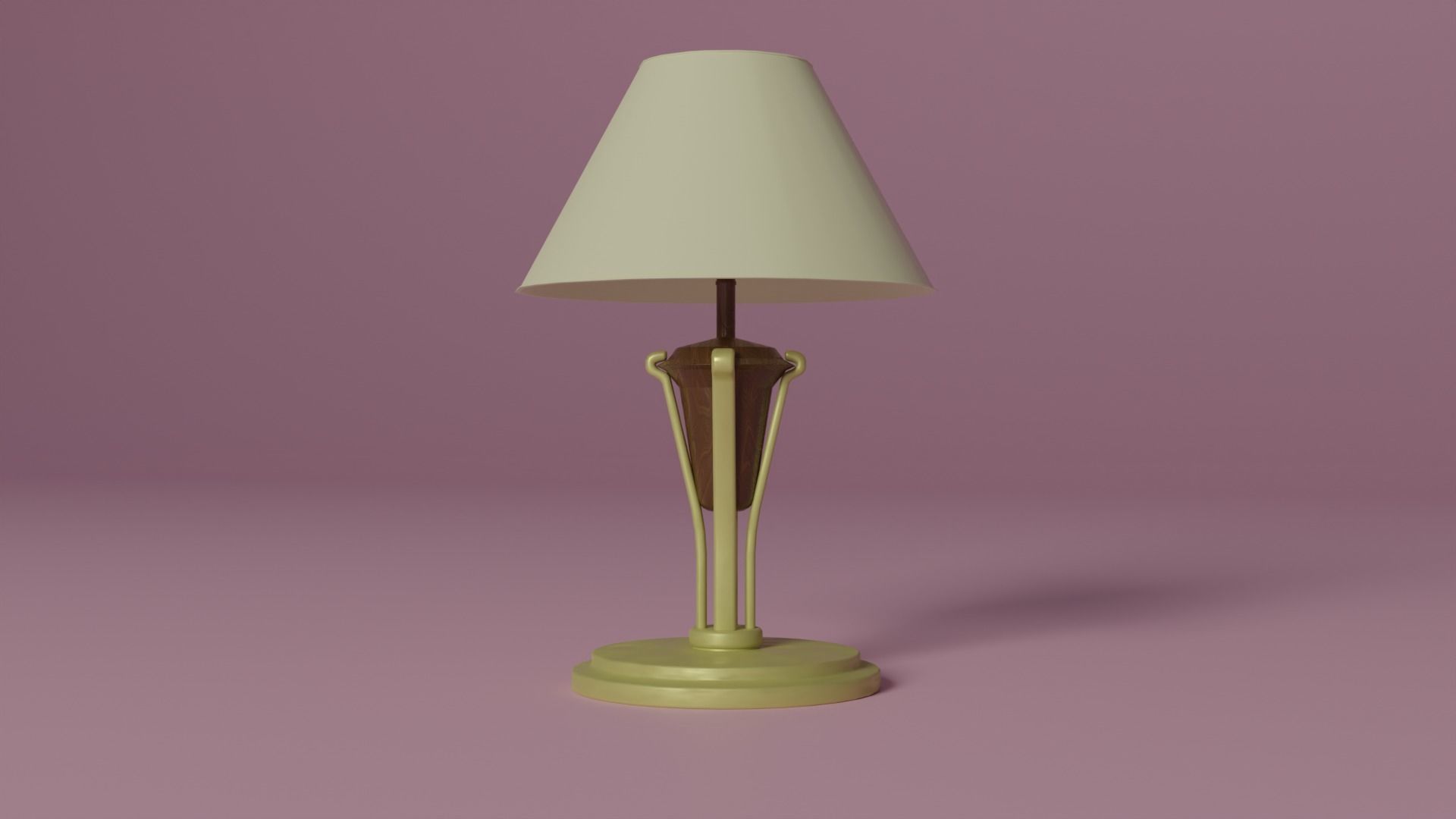 Fancy lamp Low-poly 3D model_7