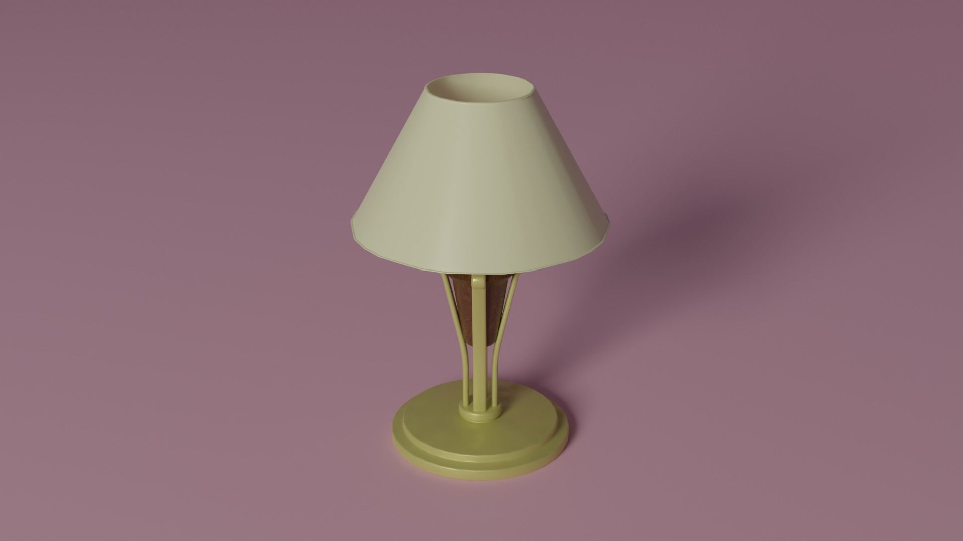 Fancy lamp Low-poly 3D model_3