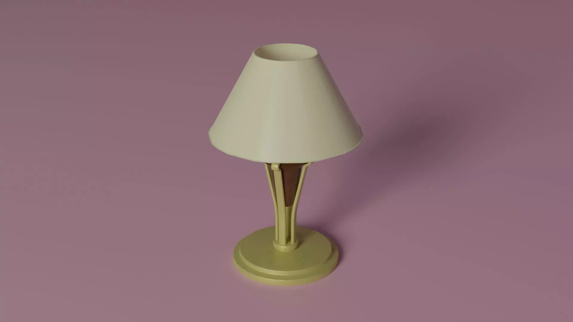 Fancy lamp Low-poly 3D model_0