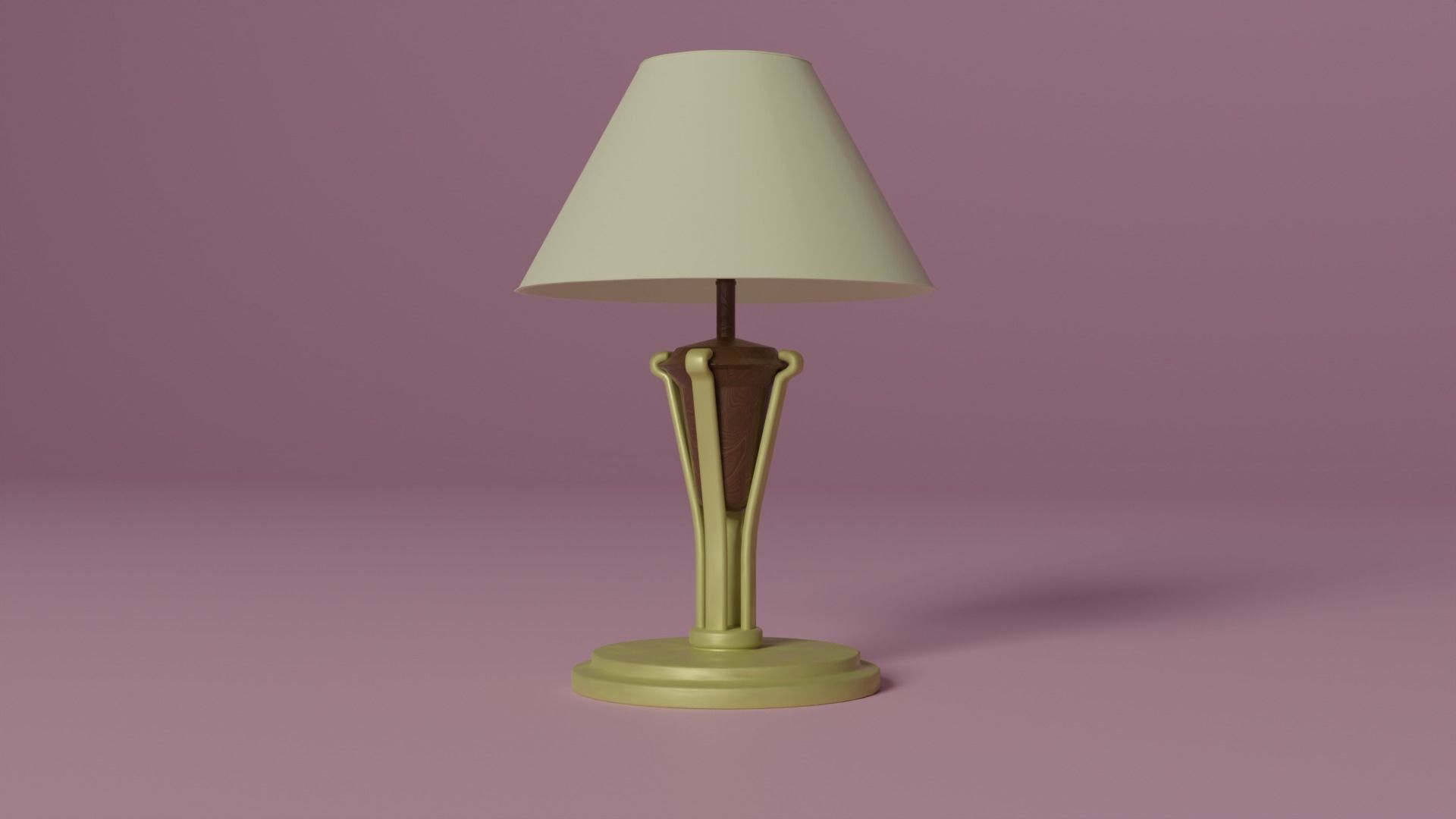 Fancy lamp Low-poly 3D model_4