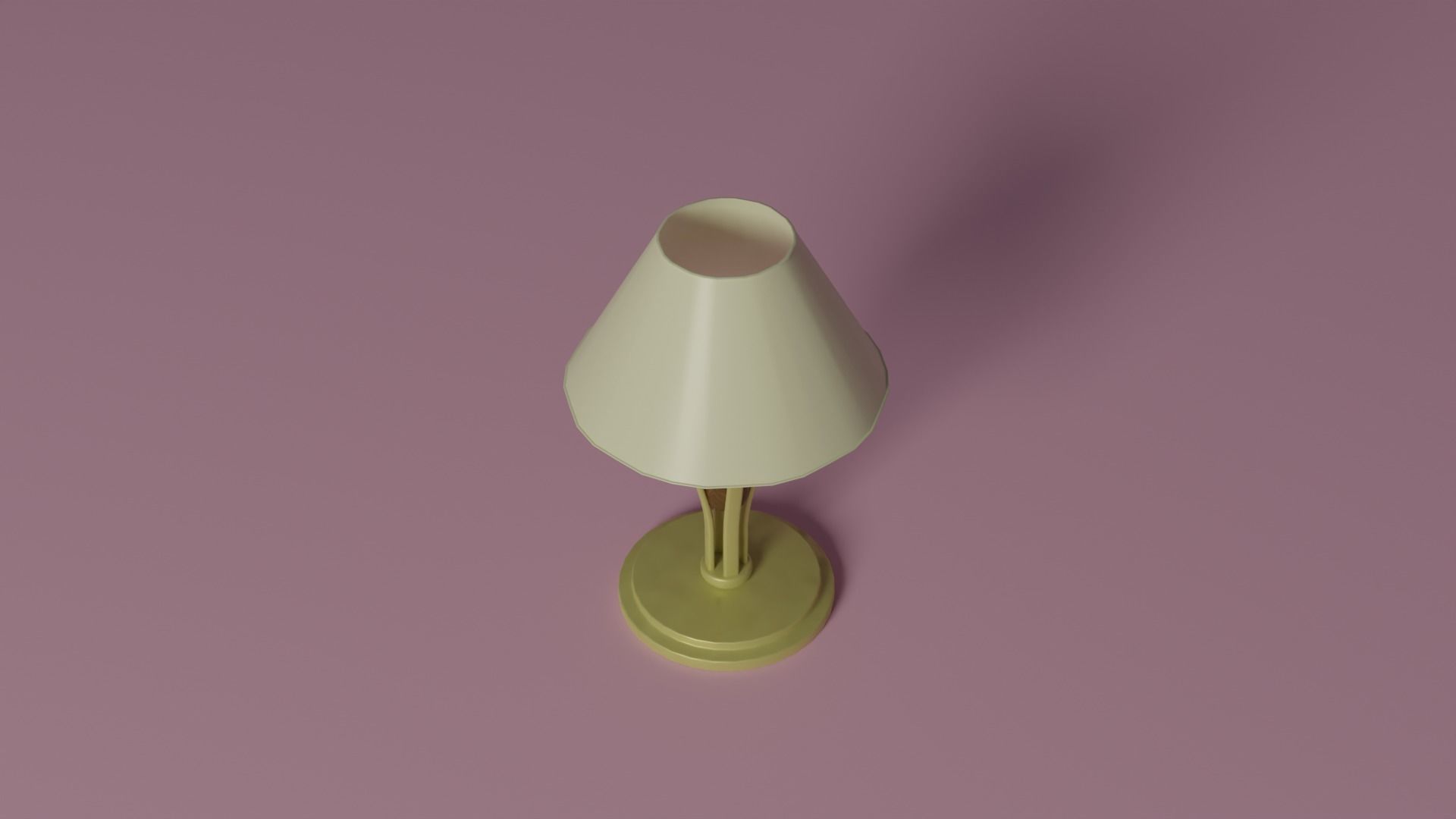 Fancy lamp Low-poly 3D model_9