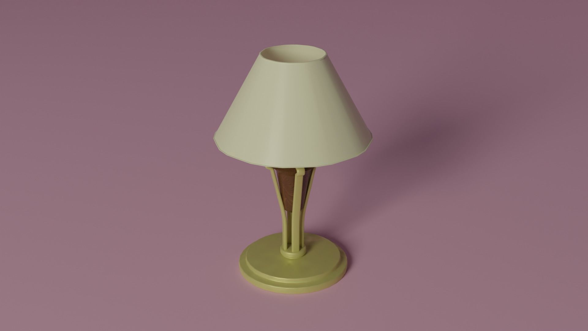 Fancy lamp Low-poly 3D model_1