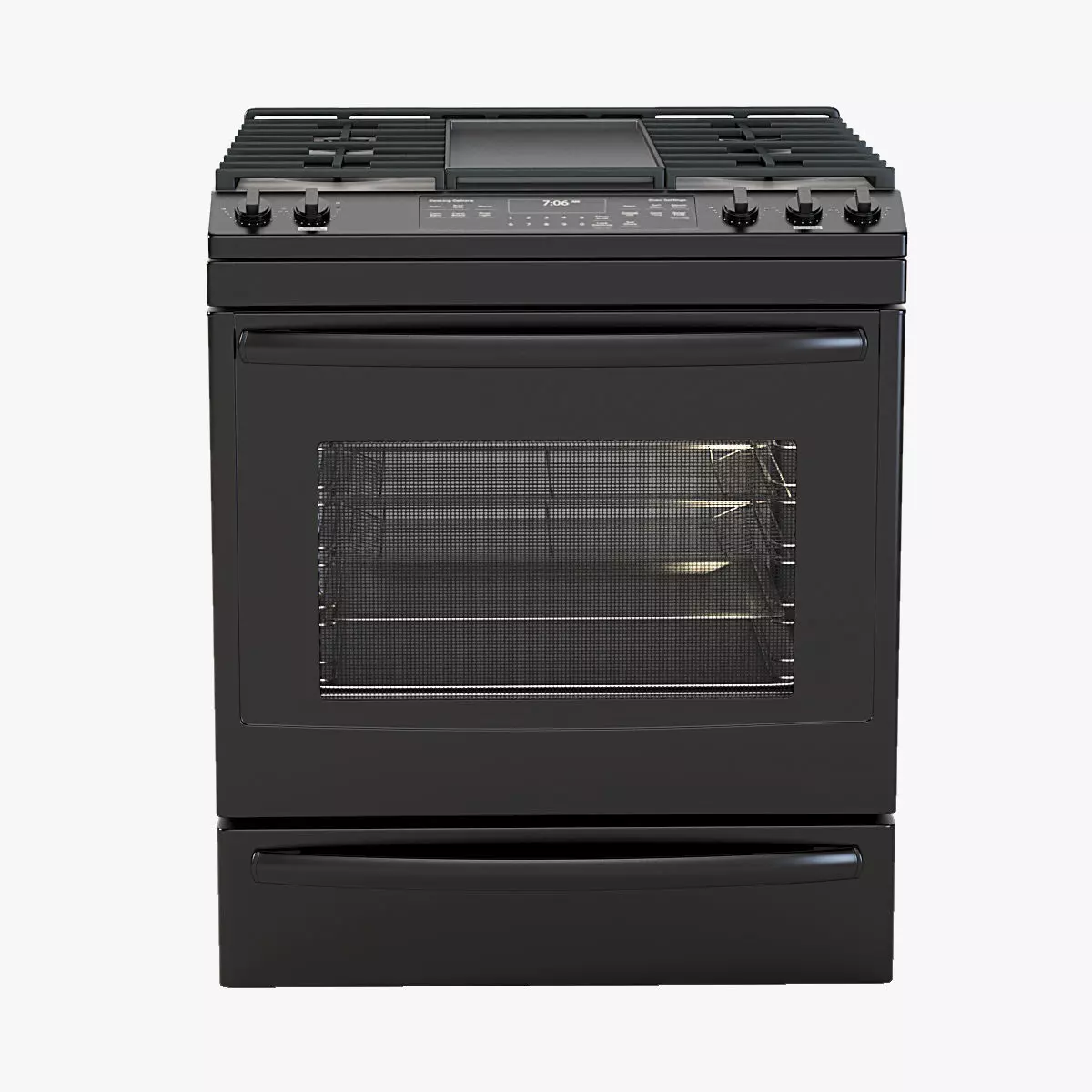 General Electric 30 Slide Convection Gas Range 30 3D model_0