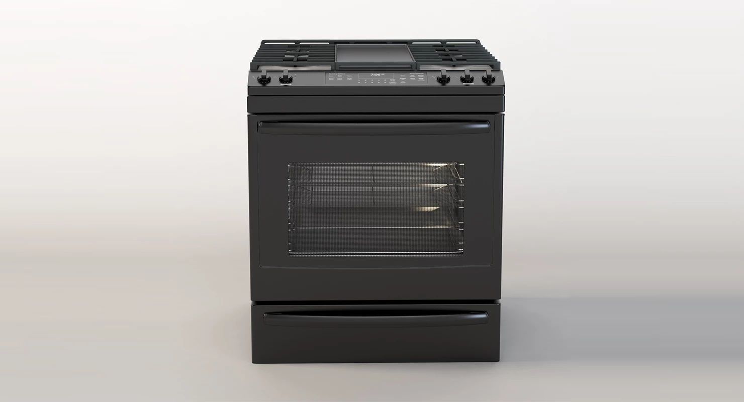 General Electric 30 Slide Convection Gas Range 30 3D model_10