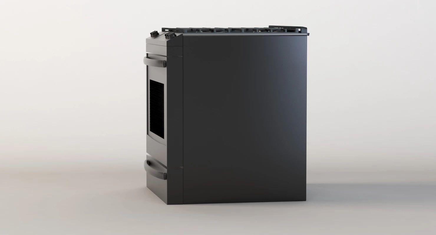 General Electric 30 Slide Convection Gas Range 30 3D model_6