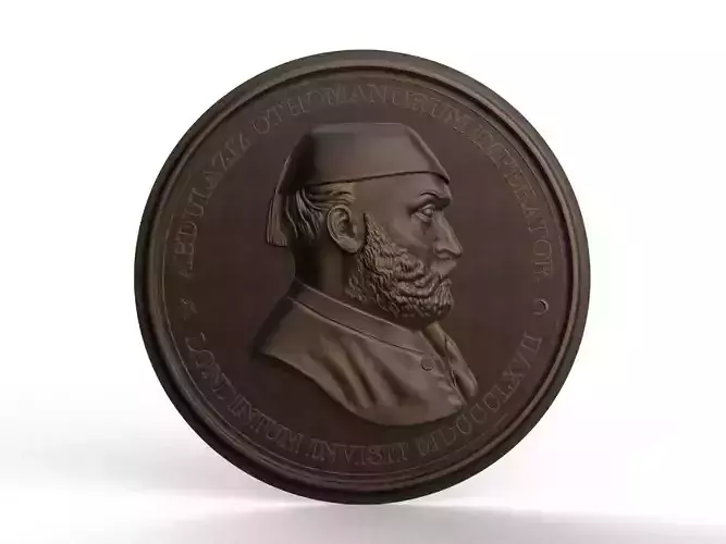 Abdul Aziz Sultan Medal 3D print model
